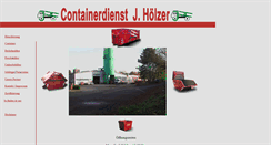 Desktop Screenshot of containerdienst-hoelzer.de