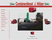 Tablet Screenshot of containerdienst-hoelzer.de